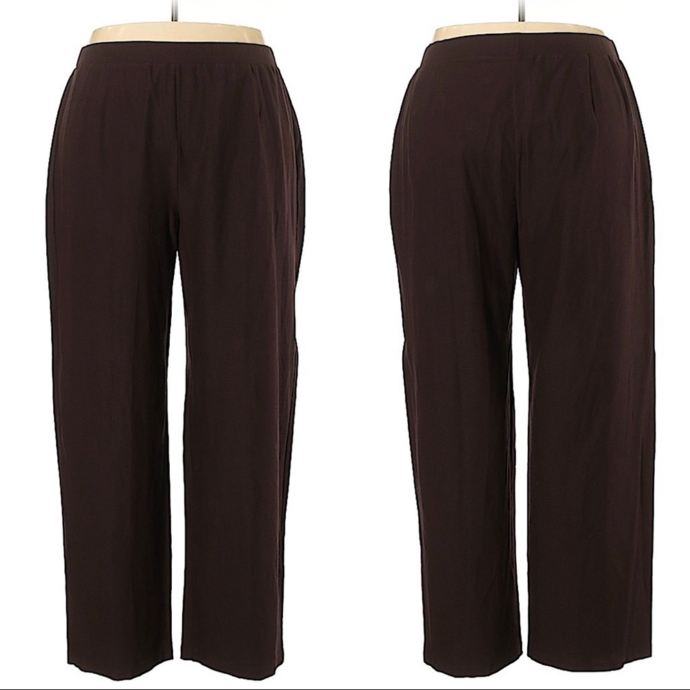 NEW Eileen Fisher Strait Yoke Crepe Pants